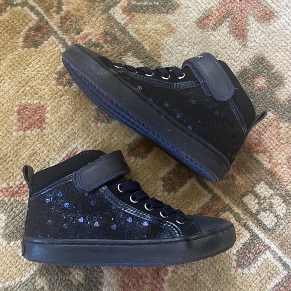 GEOX Girls Suede Sneakers Dark Blue Sz.11 - Picture 8 of 8